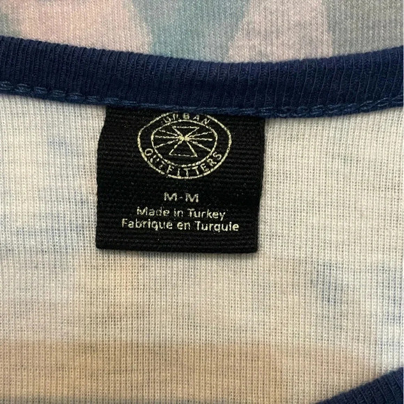 URBAN OUTFITTERS Short Sleeve Photo Print Raglan Mini Dress Medium - Picture 8 of 9